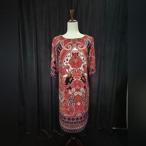 Signature Vibrant Paisley Midi Dress